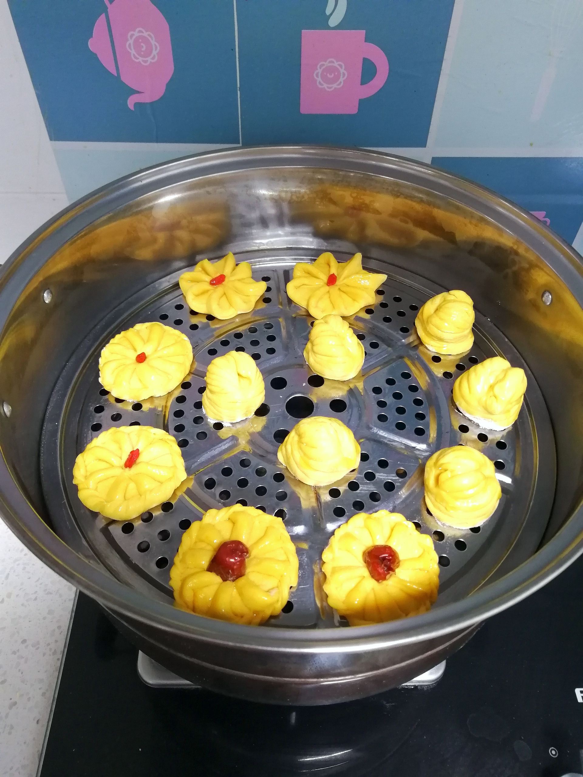 过年必备,南瓜花样馒头,好吃好看,寓意吉祥富贵,快做起来