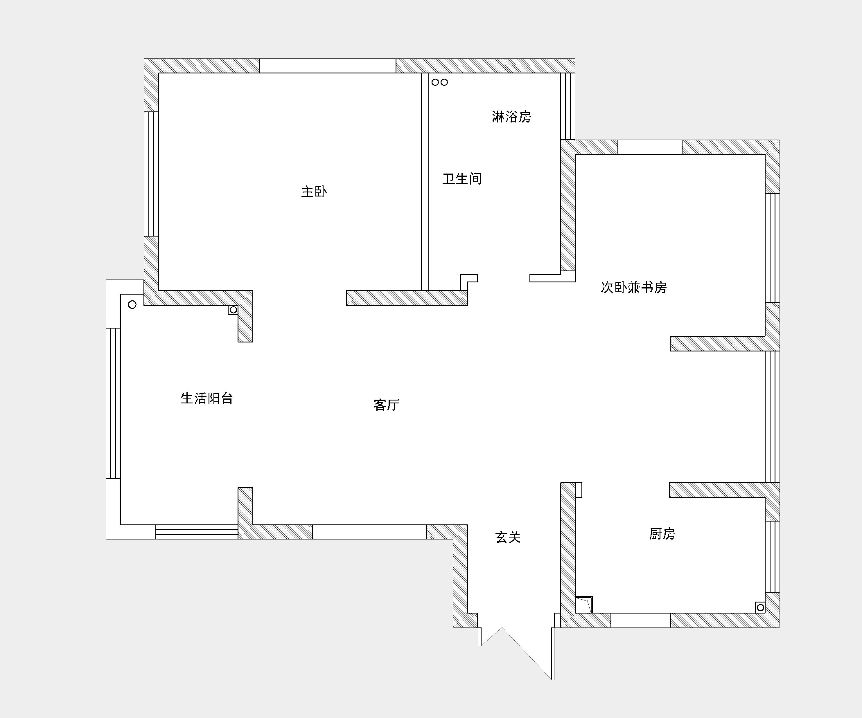 室内设计原始结构图图片