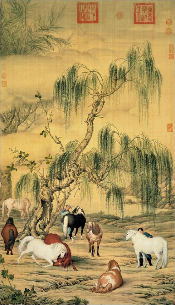 能够体现清代宫廷绘画和审美趣味的画家郎世宁,作品赏析