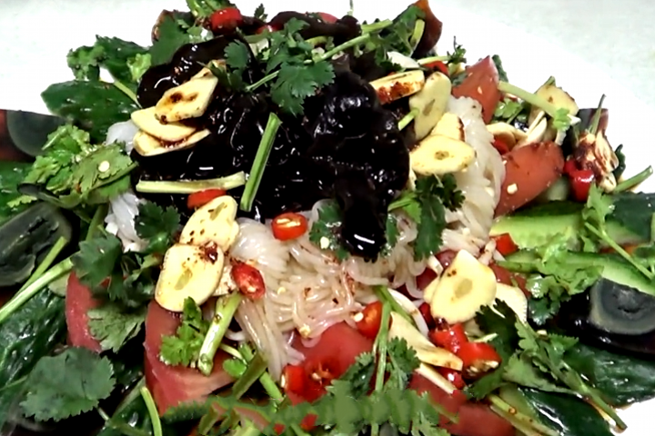 凉拌全家福6种蔬菜拌一拌好吃好看又解腻比鸡鸭鱼肉还好吃