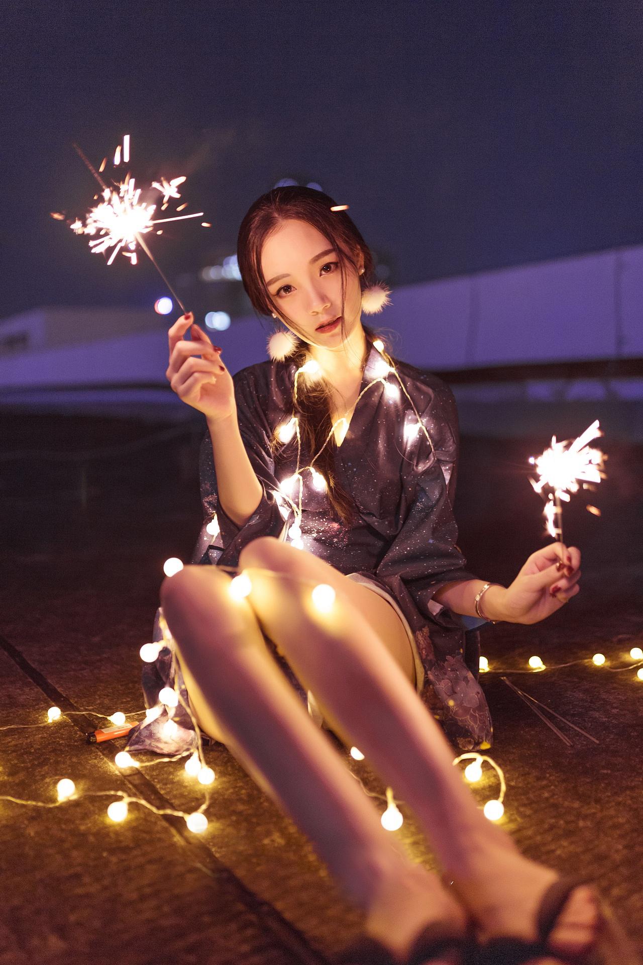 浪漫唯美的夜景烟火人像怎么拍更美夜景烟花人像拍摄全攻略