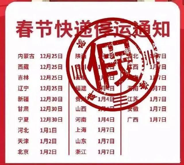 【经济日报】春节快递停运表？假的！