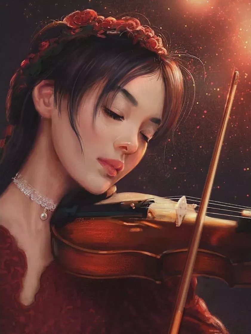 这两位画家笔下的女子,楚楚动人,被赞"最美画中人"