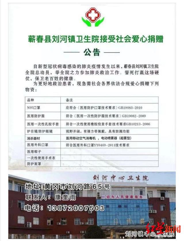 【红星新闻】黄冈刘河镇卫生院全部医护人员被感染？院长：镇级医院压力很大