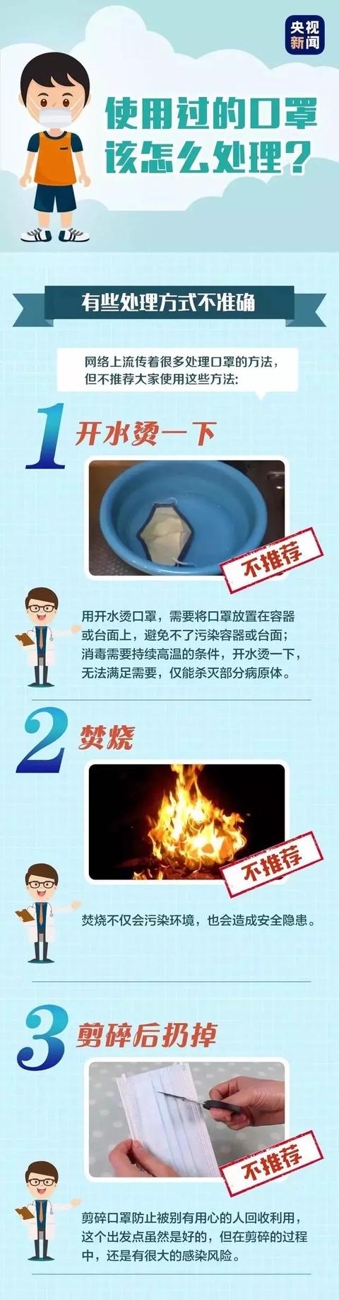「网信天津」用过的口罩究竟怎么处理？权威方法在这里
