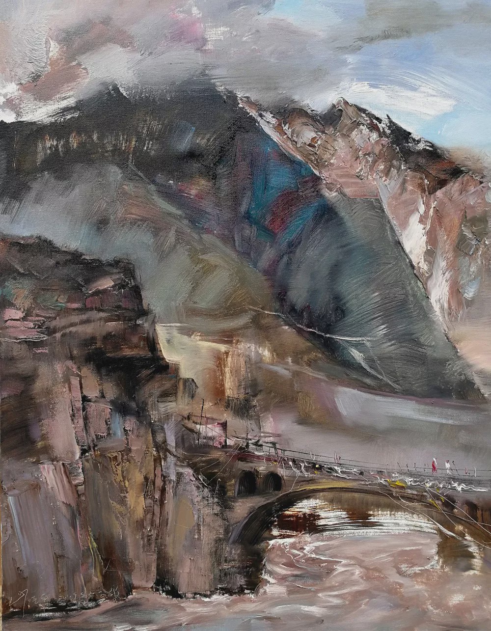 画布上的灵动与激情罗晓平油画作品赏析