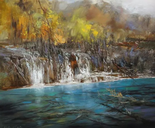 画布上的灵动与激情罗晓平油画作品赏析