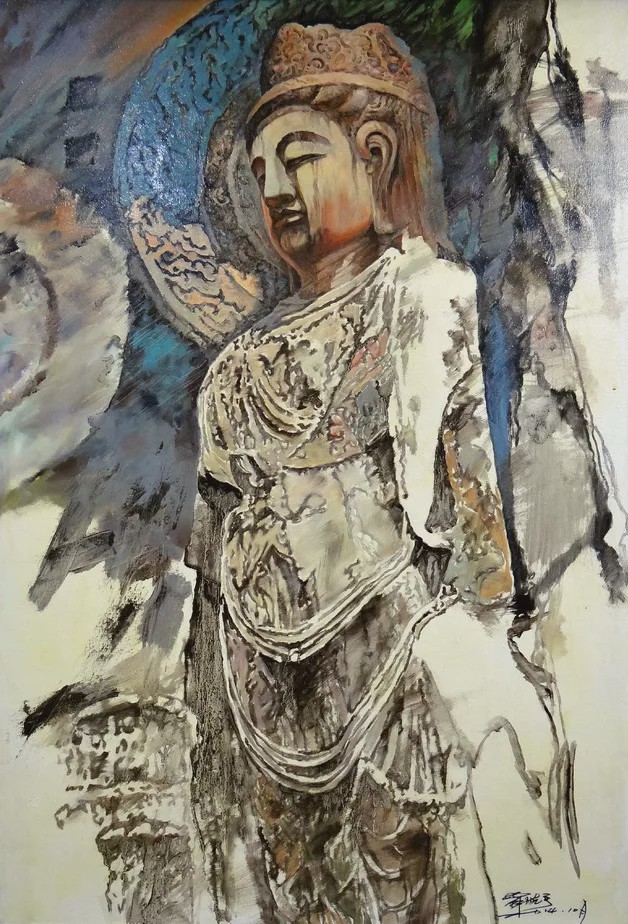 画布上的灵动与激情罗晓平油画作品赏析