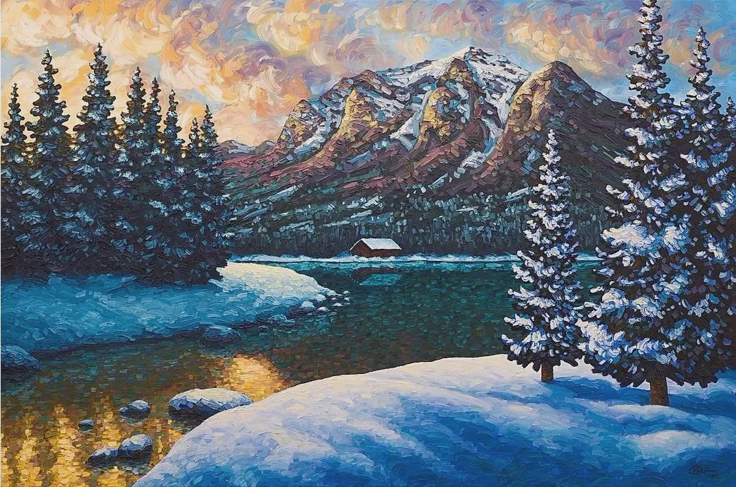 令人沉醉唯美壮丽的印象派风景油画