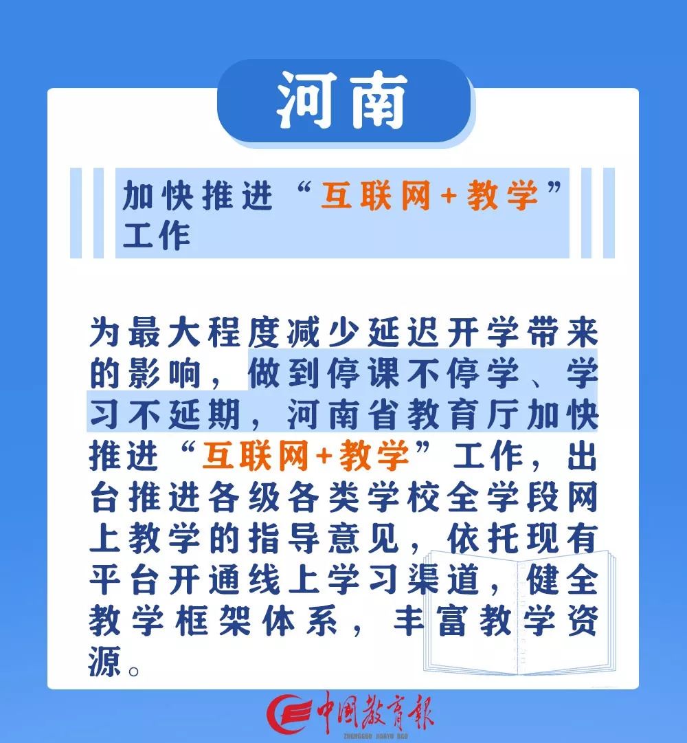 中国教育报@请收藏！停课不停学，这些地方已确定中小学线上上课时间！｜特别关注