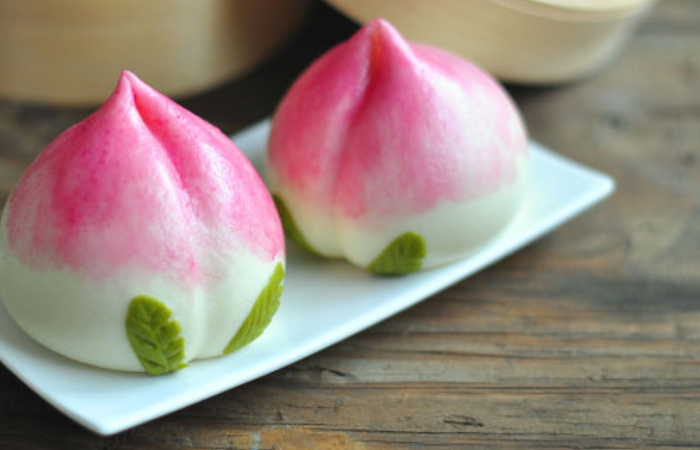 平时吃的都是普通馒头,见识到了桃子馒头,外形味道都是一流