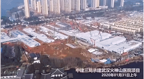 【中国教育报】这部短片火了！全是火神山建造的“内部”视频