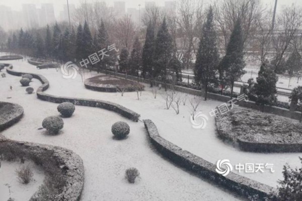 #半岛都市报#鼠年第二场雪“上线”！看看你家雪花啥时候到货？