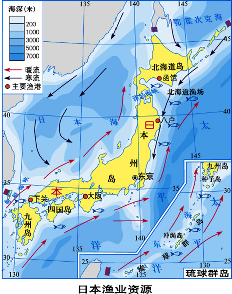 北海道渔场地图位置图片