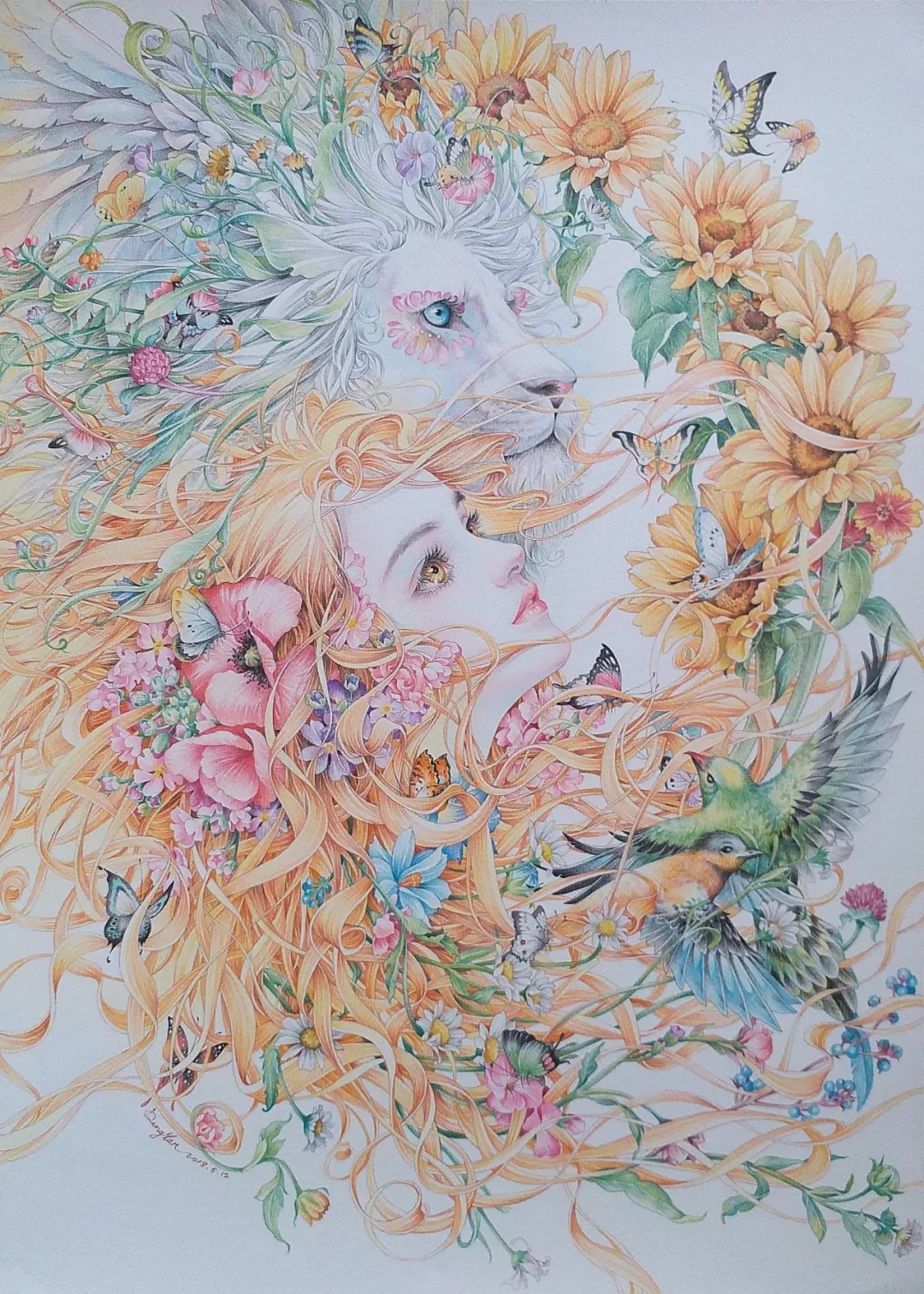 彩铅塑造迷人少女,谁都喜欢!