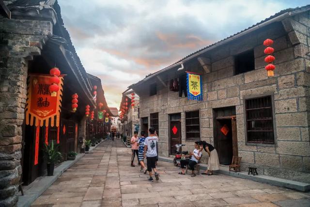 寻镇丽水缙云壶镇古镇静美溪头老街九曲青石板路