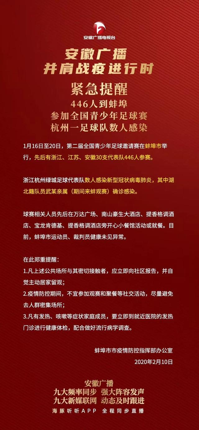 【生活报】446人参加足球赛，球队数人感染新冠肺炎