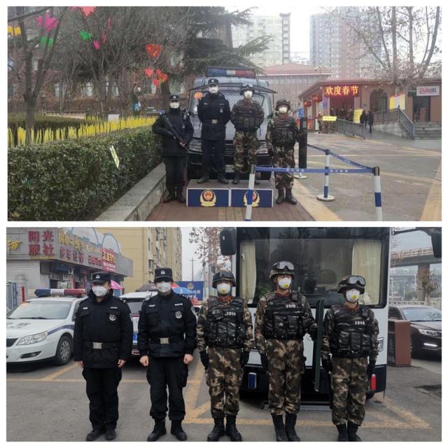 陕西科技传媒■王益巡特警：团结紧张 共抗疫线