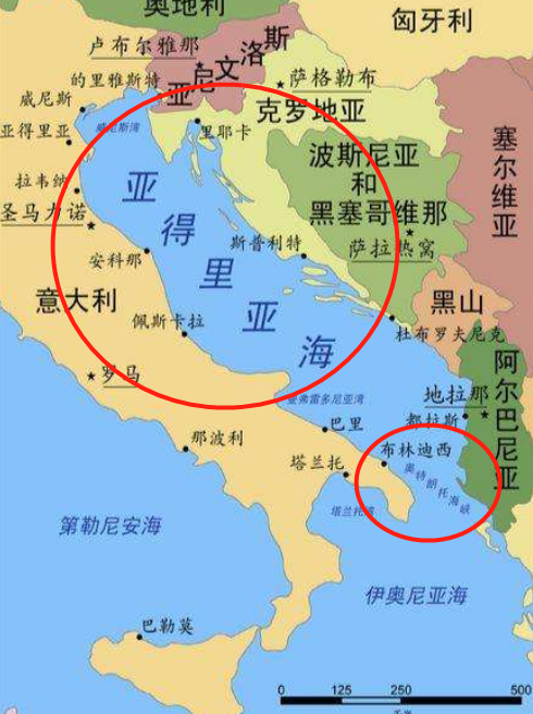 亚平宁半岛地理位置图片