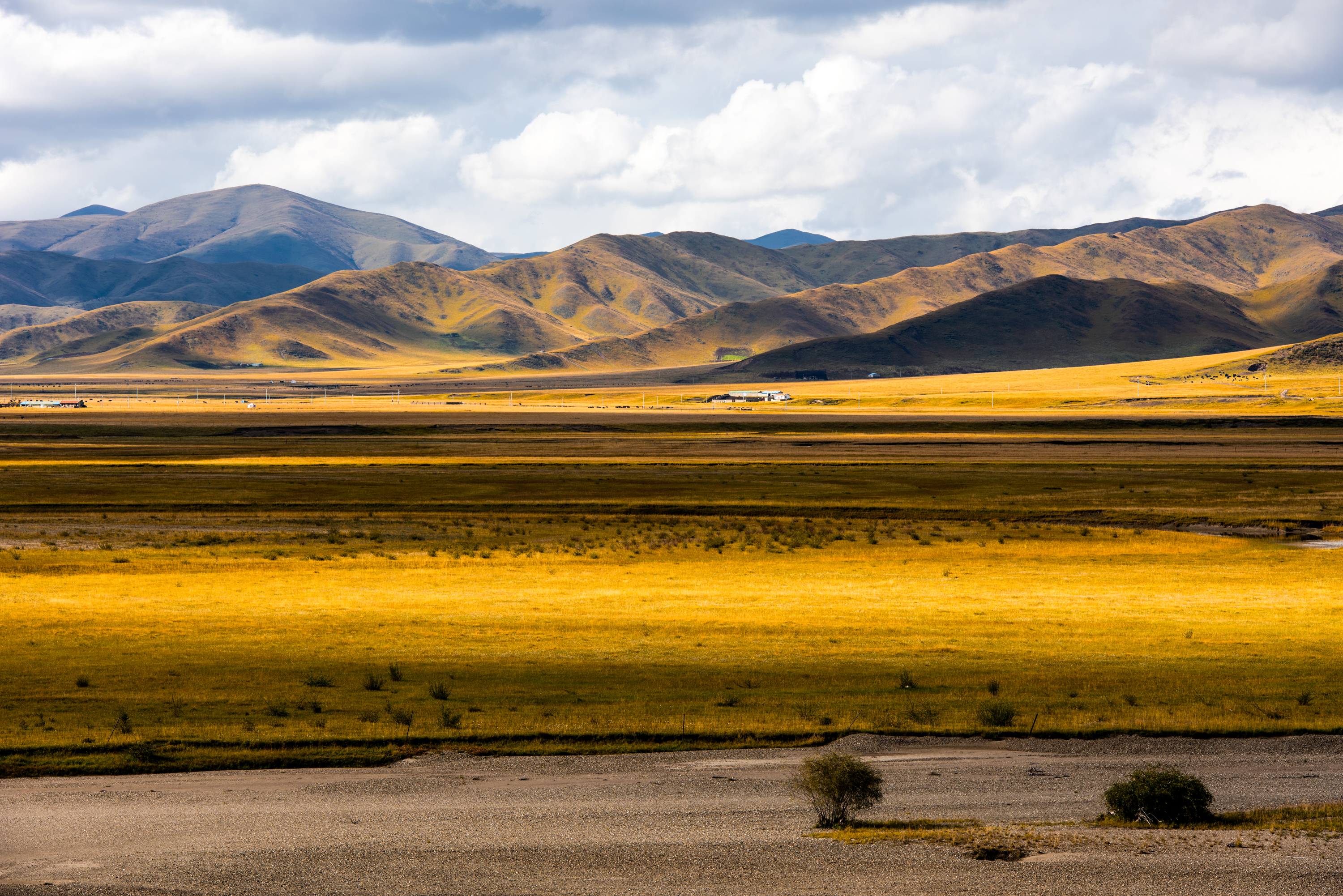四川高原的九曲黄河第一湾秋天的时候风景如画就是门票有点贵