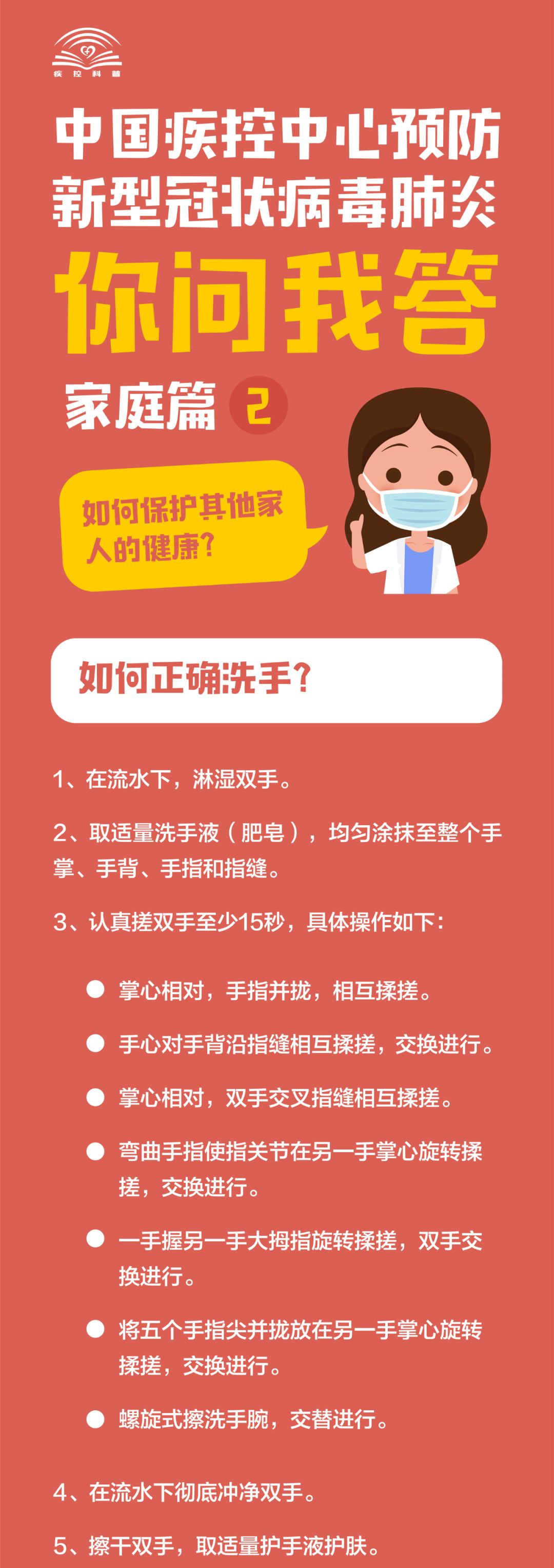 中国疾控中心：中国疾控中心预防新型冠状病毒肺炎 你问我答（家庭篇2）