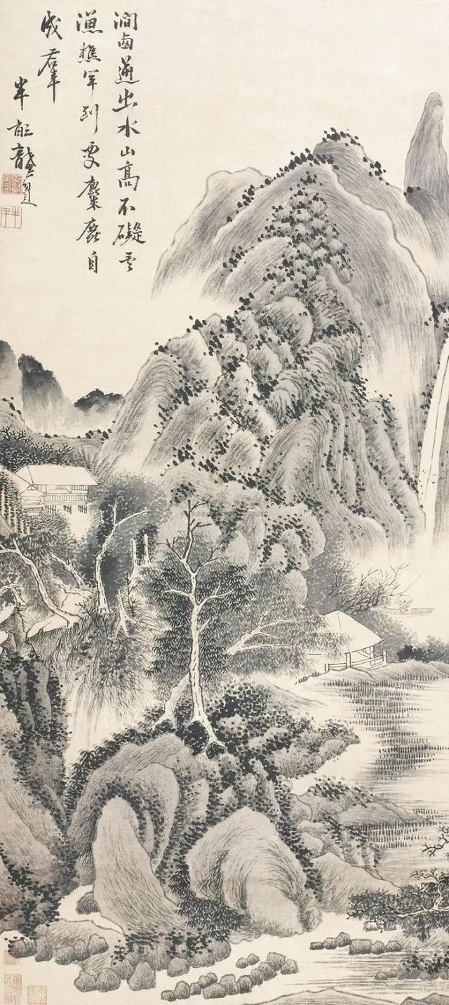 龚贤金陵画派创始人超越四王比肩四僧