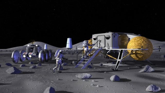 NASA月球基地的早期想象图