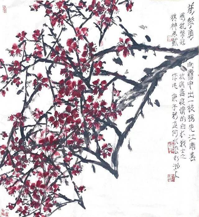 著名画家何水法一日一画向抗疫勇士致敬为武汉加油