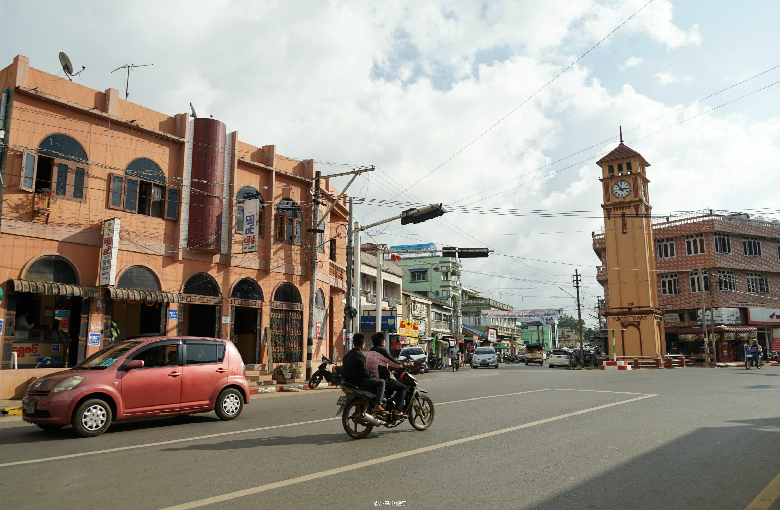 缅甸北部老街图片
