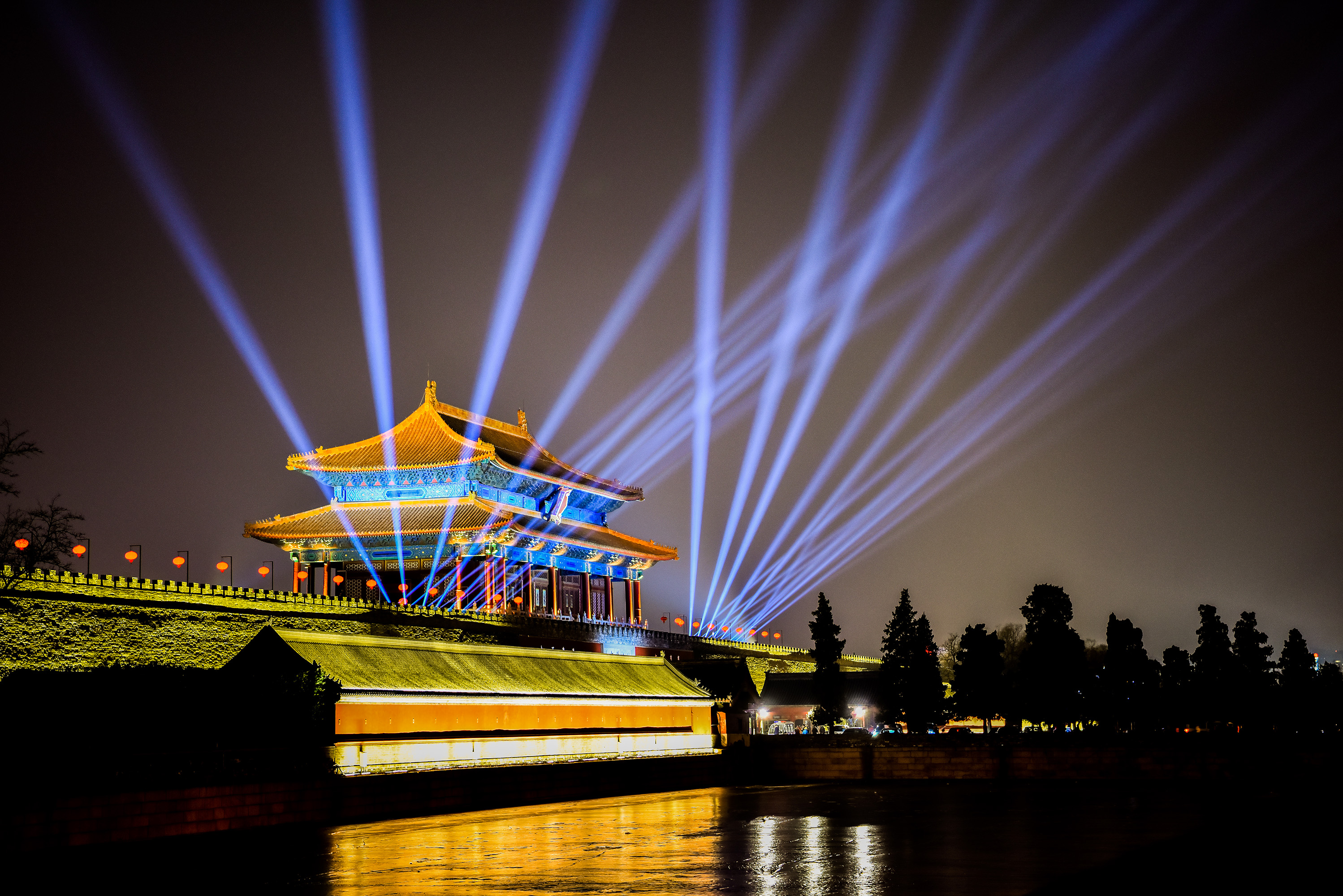 光影下的故宫,科技和古典建筑的完美呈现!