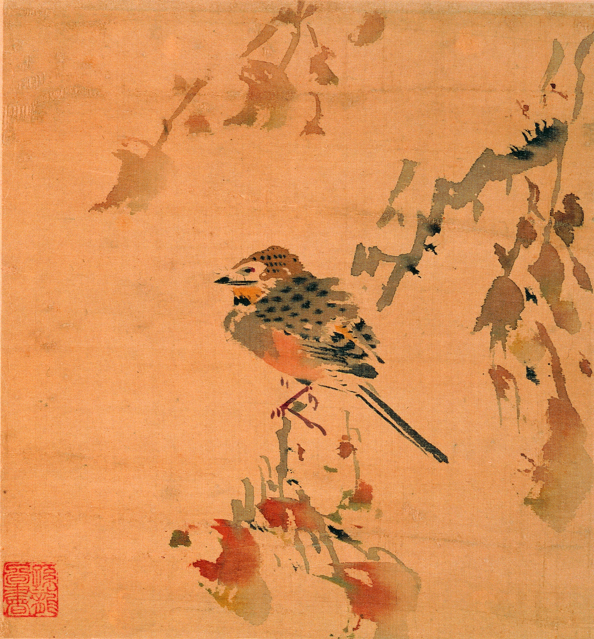 明代画家传孙隆没骨画法以写意笔法见长影响深远