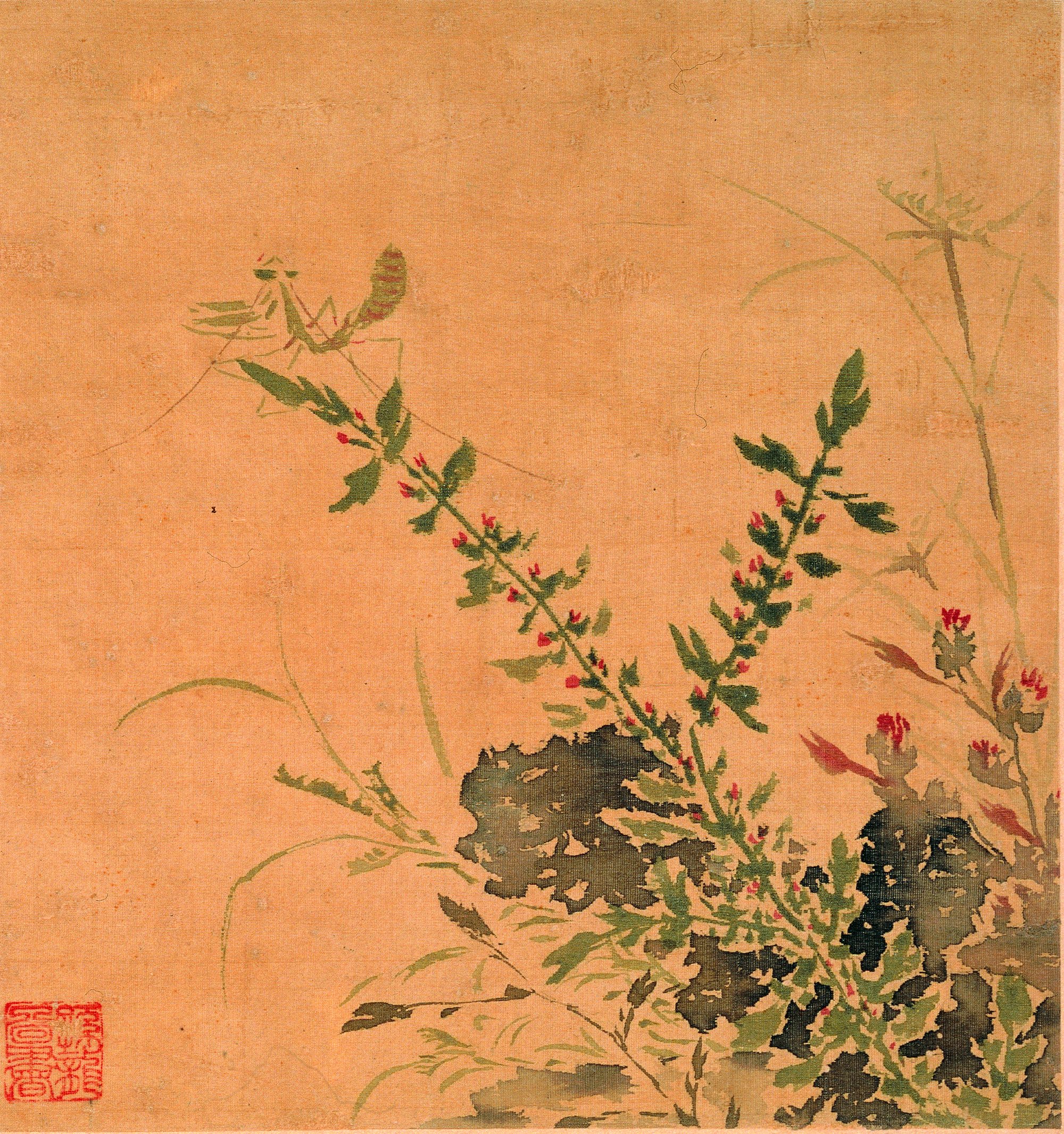 明代画家传孙隆没骨画法以写意笔法见长影响深远