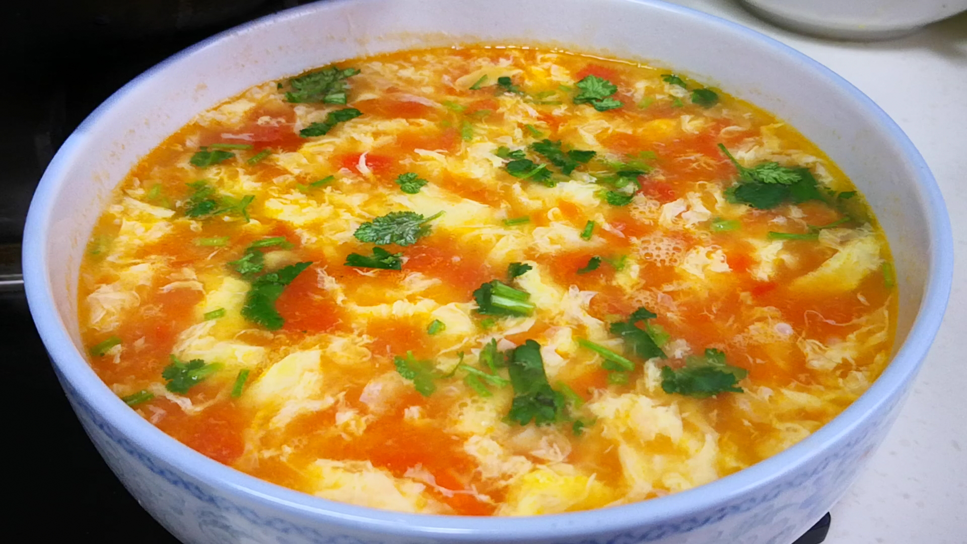 西红柿鸡蛋汤图片高清图片