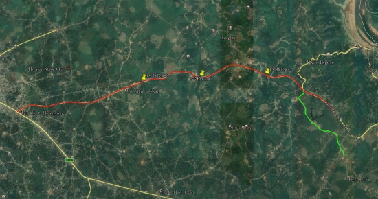 阿夸依博州伊图-依科特项目线路走向图