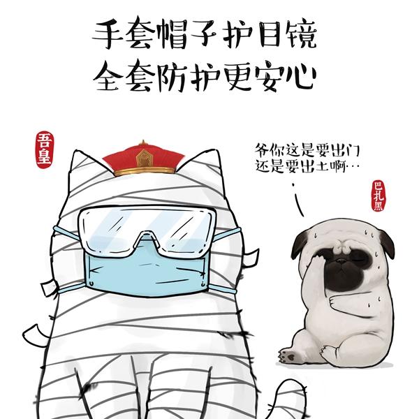 「中国小康网」“吾皇巴扎黑”漫画版《返程复工防护知识指南》，请查收
