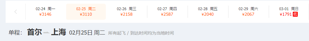 [中国经济网]韩国确诊893例，首尔飞青岛机票价格暴涨，一天变价23次
