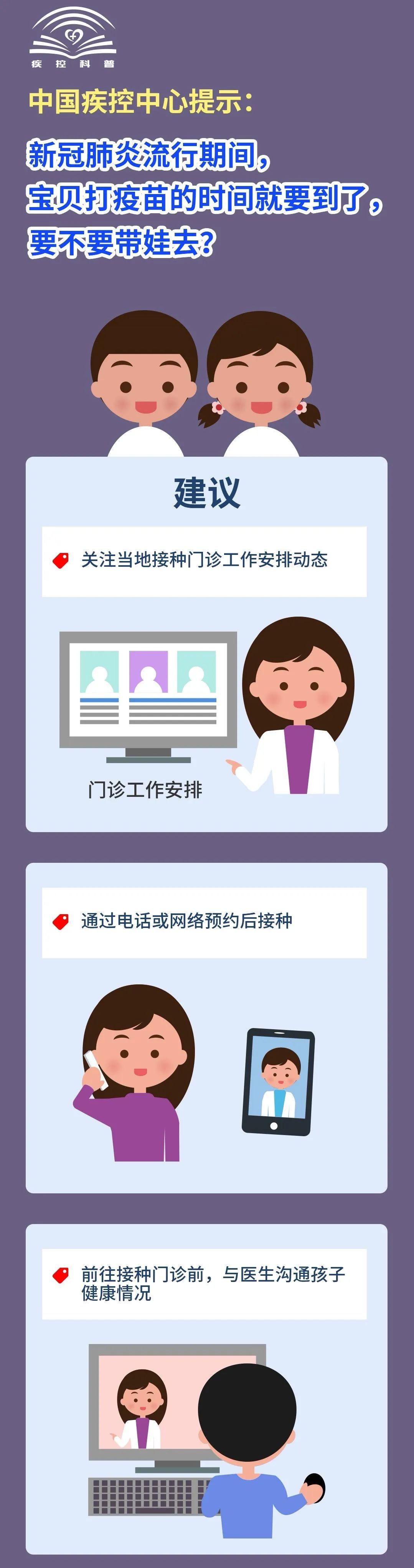 「中国疾控中心」中国疾控中心提示：新冠肺炎流行期间 要不要带娃打疫苗？