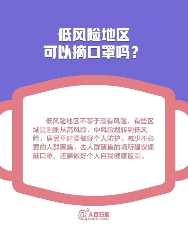 [中国科技网]低风险地区可以摘口罩了吗？关于口罩的10个最新问题全讲清