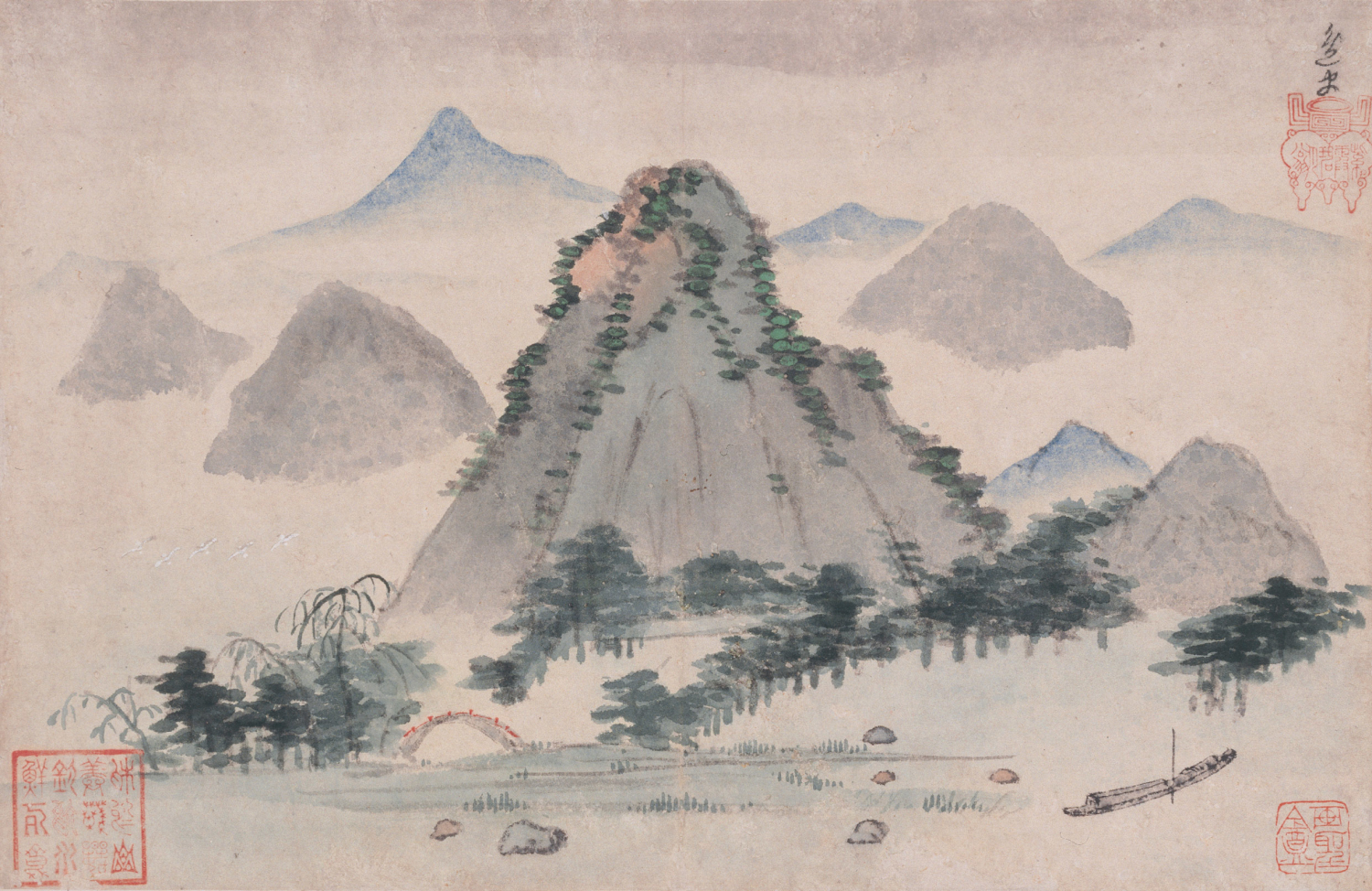 明代画家传姚绶辞官故里泛江舟吴门画派承上启下之先驱