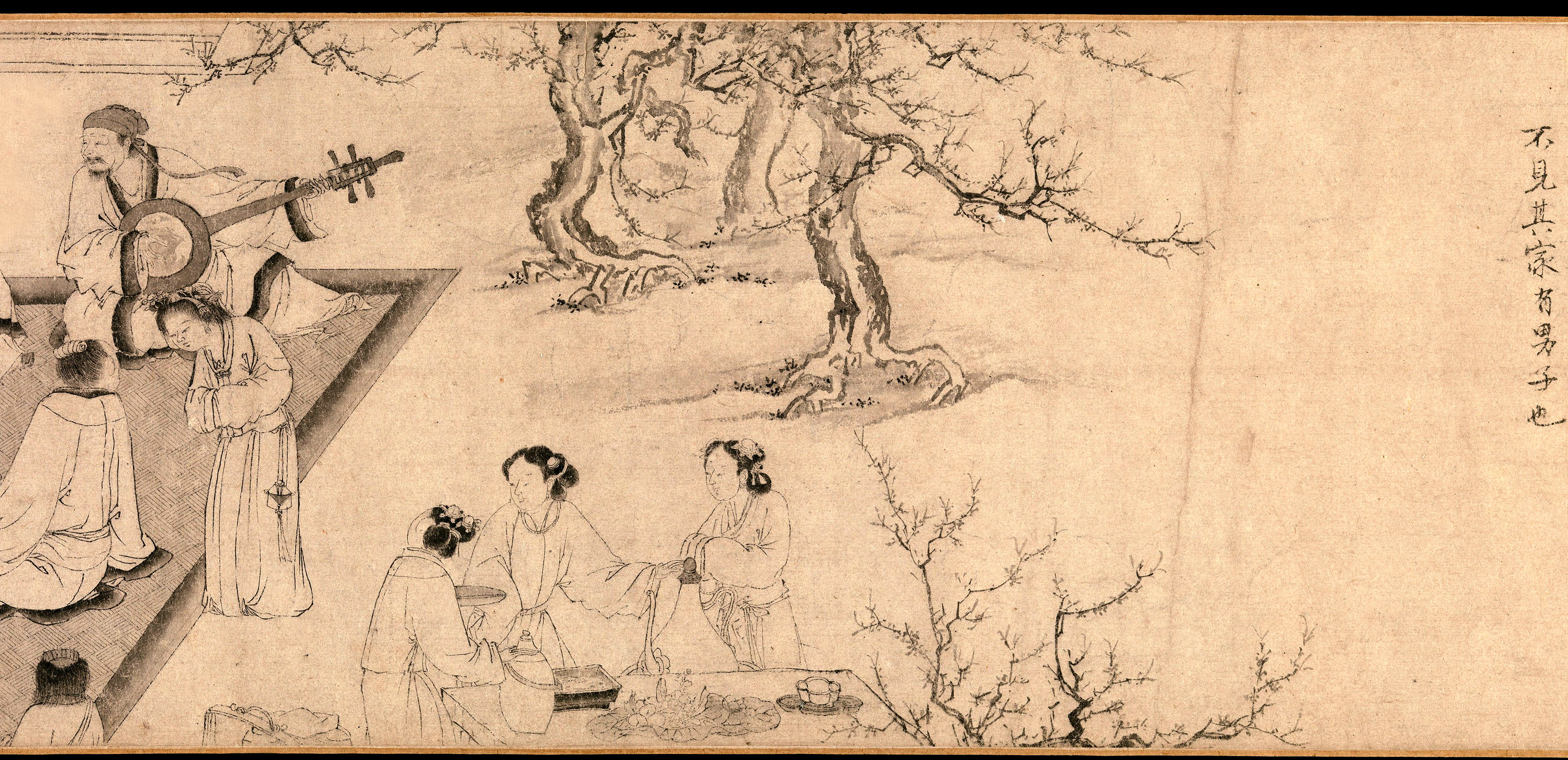 刘晨阮肇入天台山图皇室后裔出世之作藏着所有男人的梦