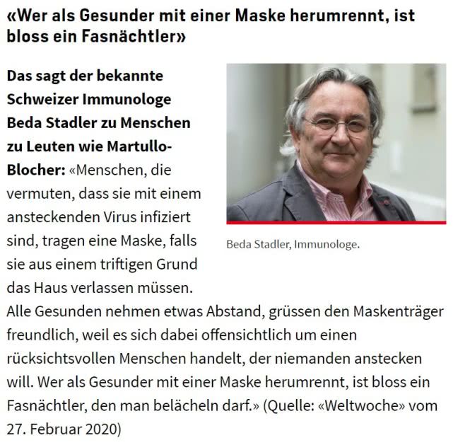 【口罩】目瞪口呆:瑞士女议员戴口罩遭议会驱逐