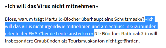『国际社会』瑞士女议员因戴口罩被赶出议会大厅 官方这样解释