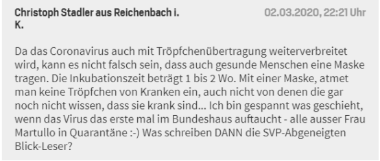 『国际社会』瑞士女议员因戴口罩被赶出议会大厅 官方这样解释