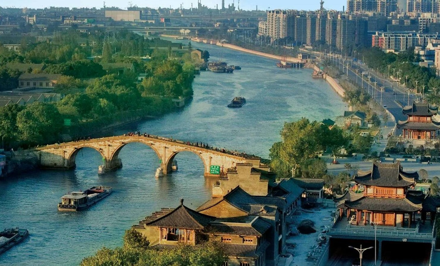 杭广大运河图片