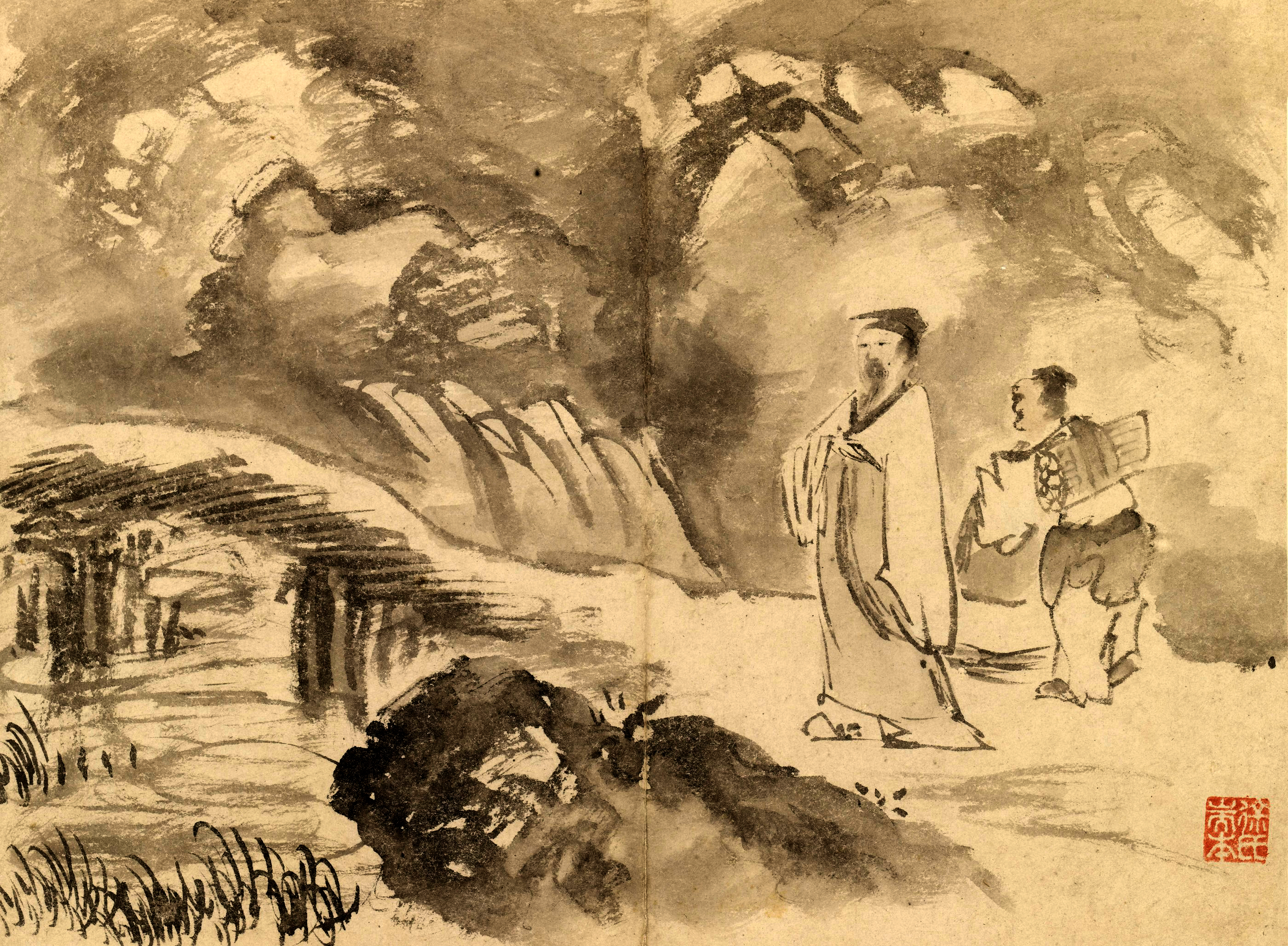 明代画家传:沈周挚友史忠不拘家数,极简率放逸,画风返朴归真