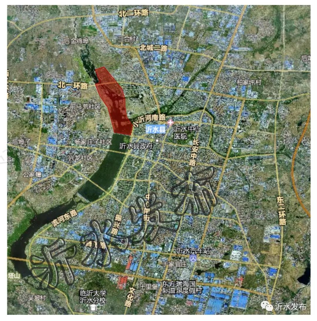 沂水河西新区规划图图片