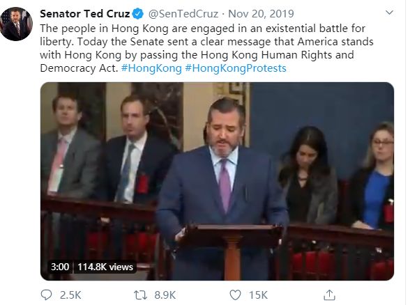 [国际]美国老牌反华议员因接触确诊患者自我隔离