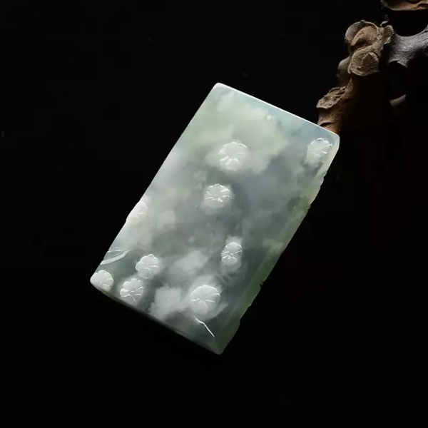 什么是雪花棉翡翠原来玉石中的杂质也这么美丽
