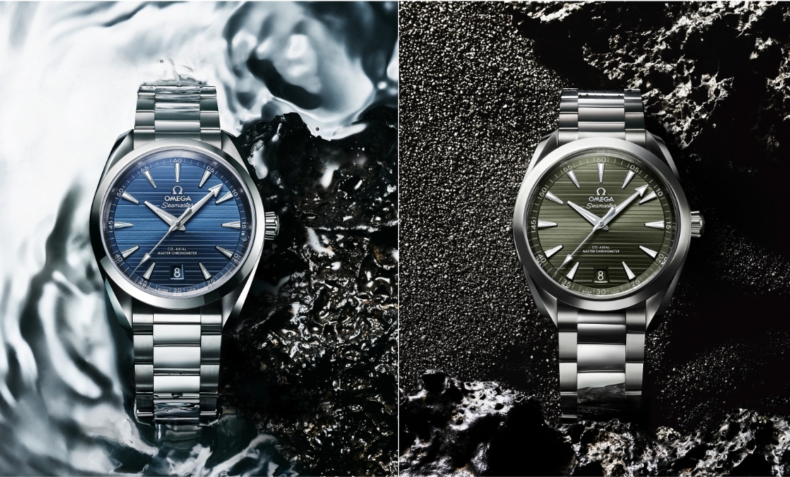 欧米茄海马aquaterra蓝绿双色强势登场