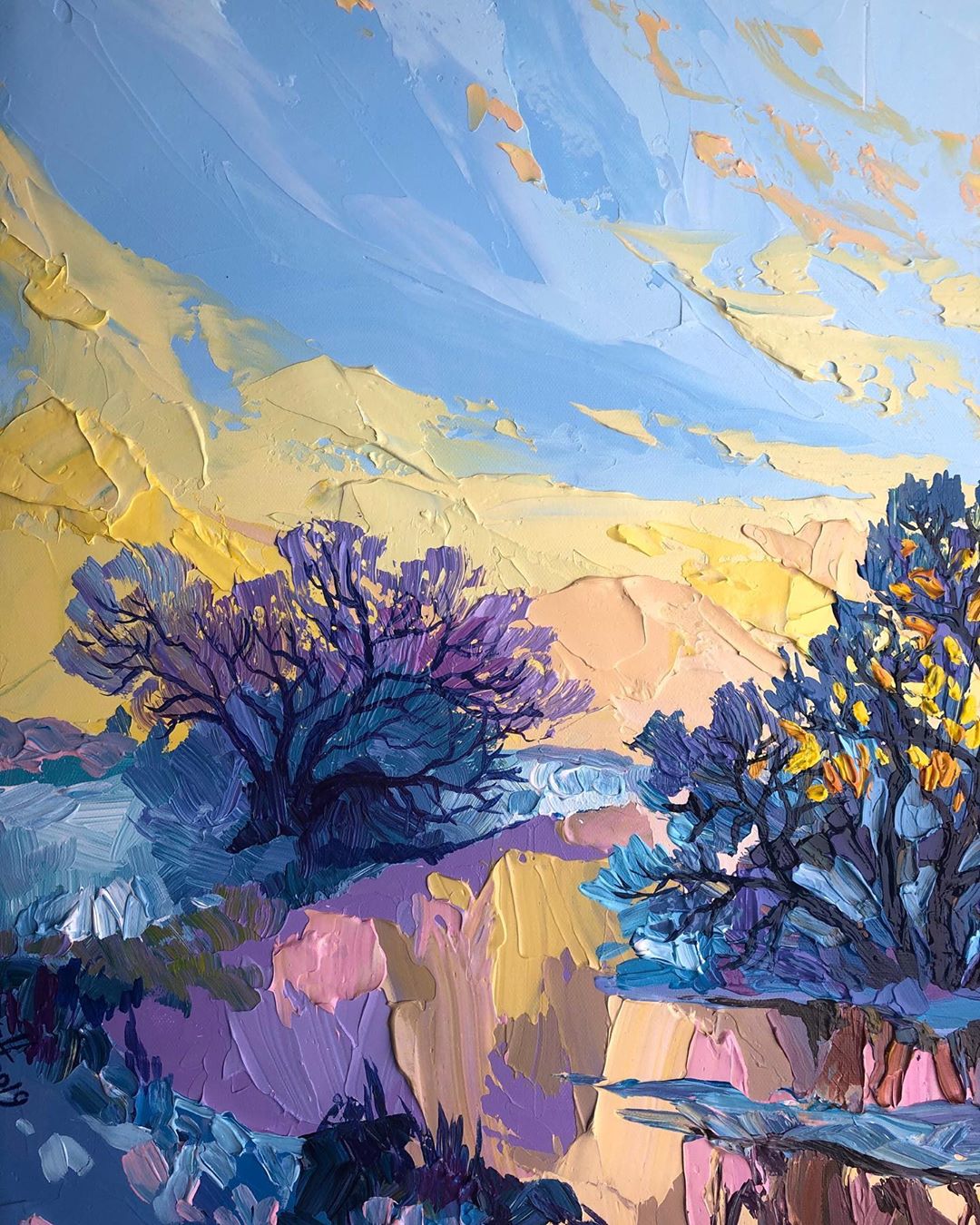 比利时艺术家特鲁索娃风景油画